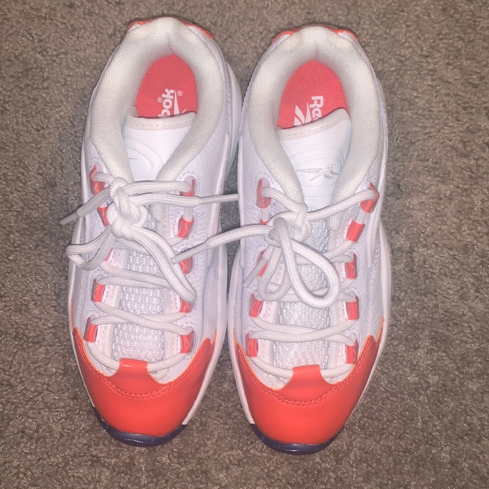 Reebok Question Patent Low J Vivid Orange Iverson